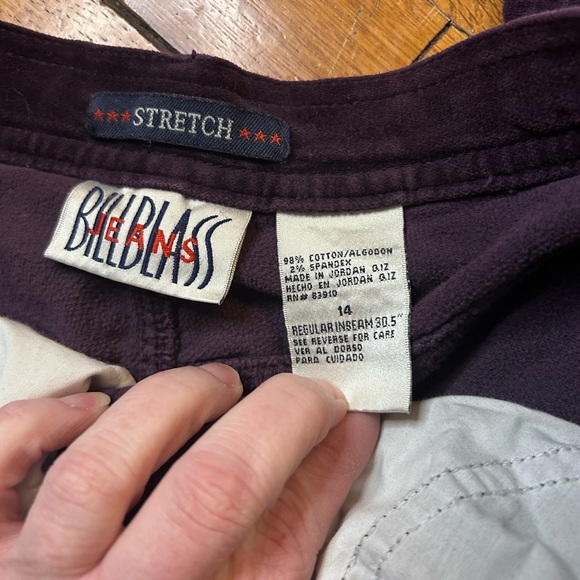 Bill Blass Deep Purple Stretch Velvet - Picture 8 of 8